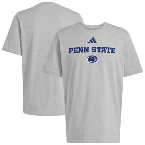 Men's adidas Gray Penn State Nittany Lions Wordmark Cotton T-Shirt