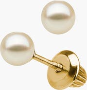 Mignonette 14k Gold & Pearl Earrings