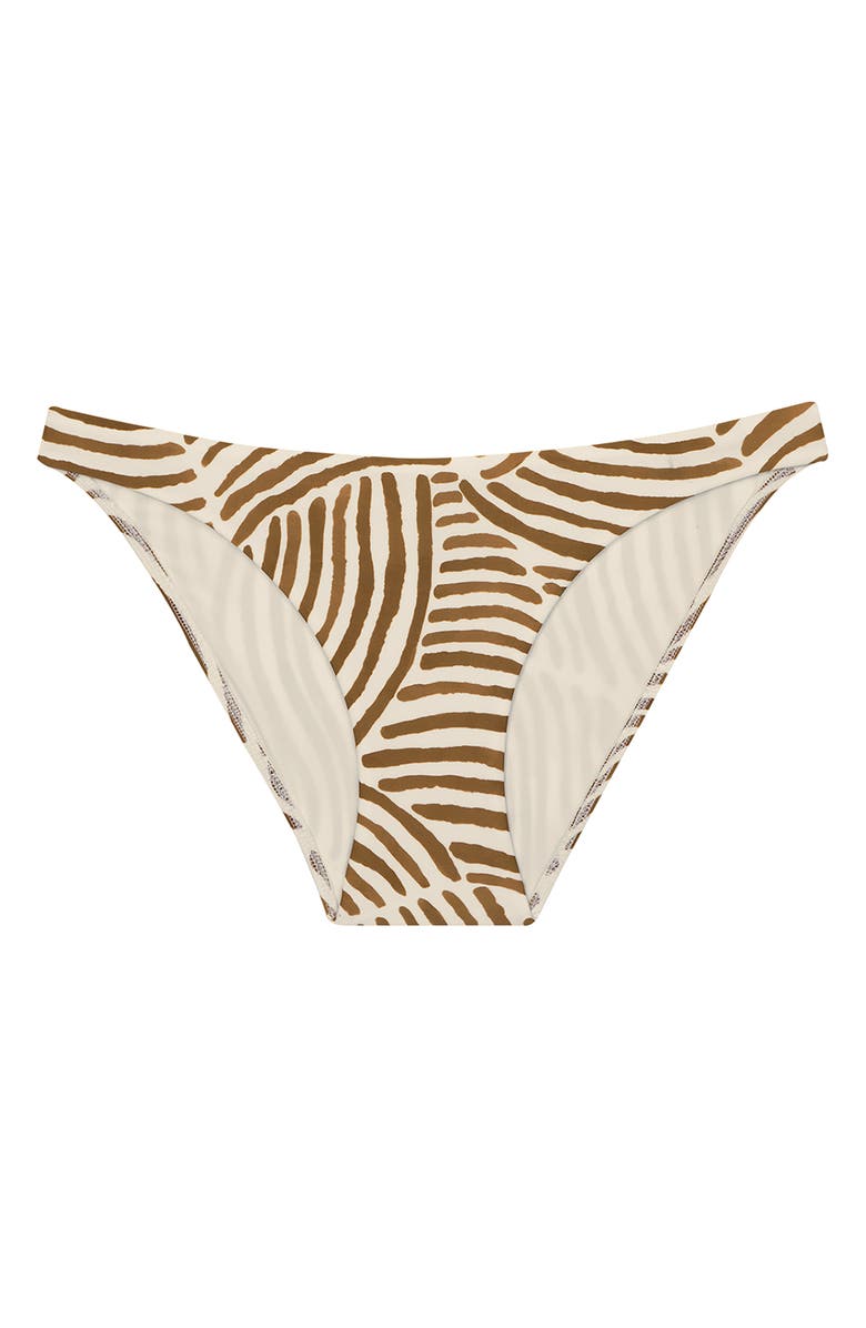 ViX Paula Hermanny Bia Printed Tube Bikini Bottoms, Alternate, color, Beige Multi