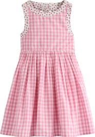 Mini Boden Kids' Harlow Gingham Strappy Cotton Sundress