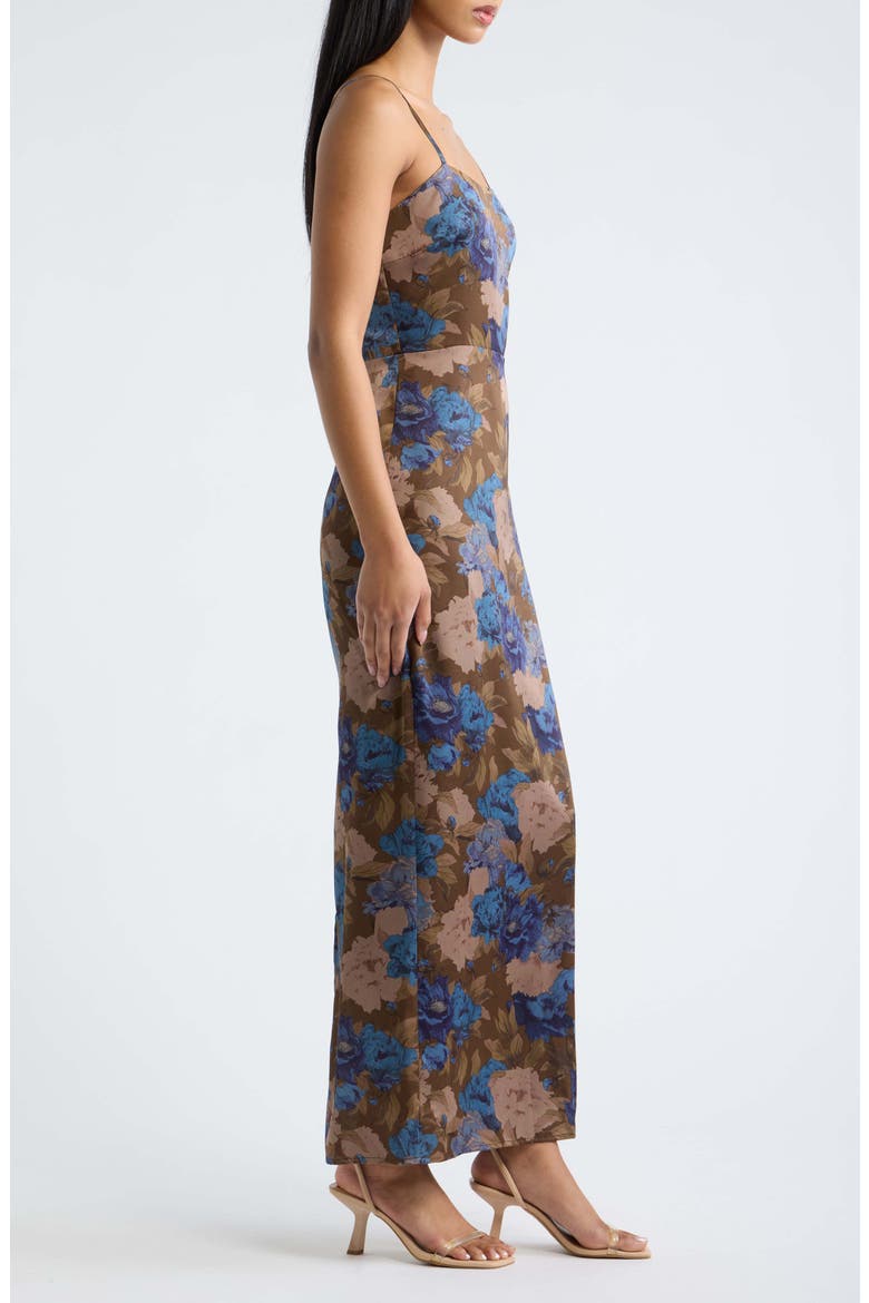 Austin Floral Maxi Dress, Alternate, color, NAVY FLORAL