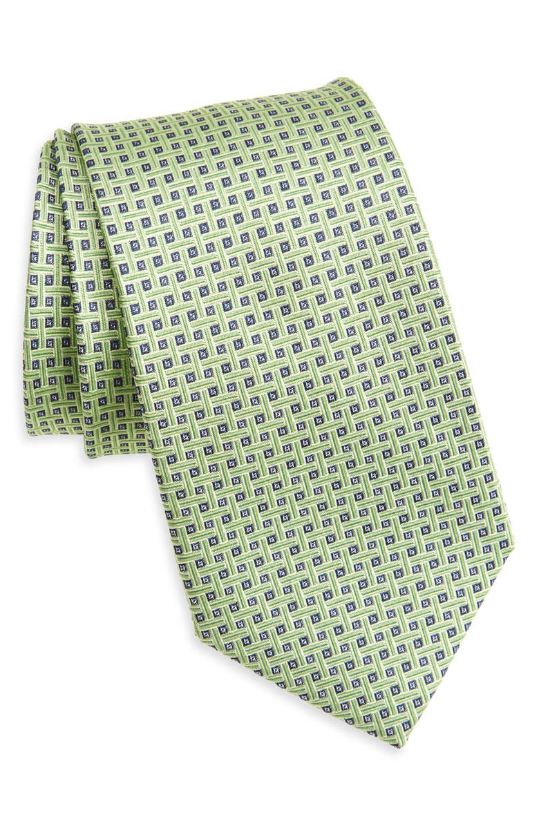 Nordstrom Neat Lattice Silk Jacquard Tie, Main, color,