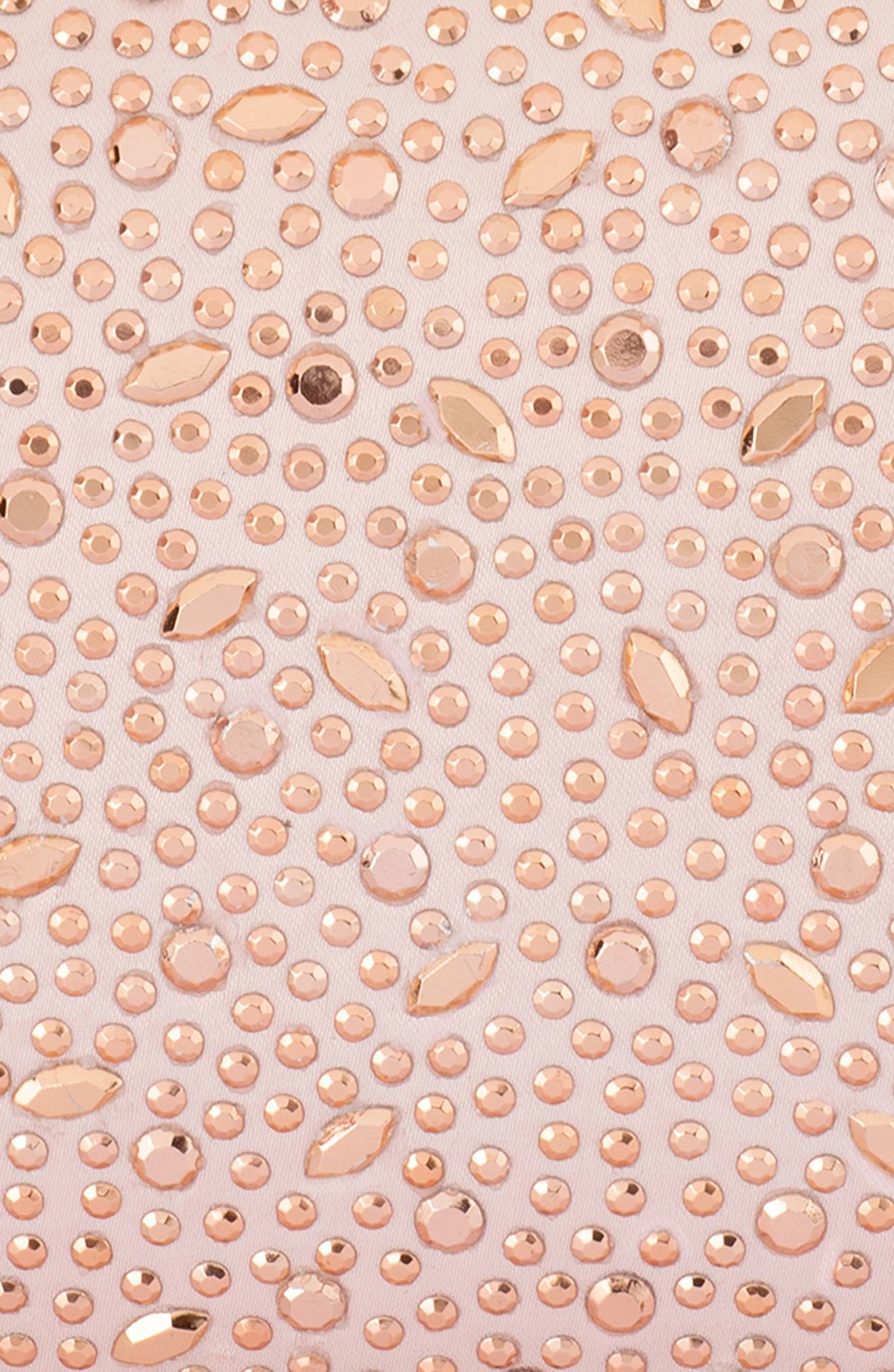 Olga Berg Faye Oval Frame Clutch, Alternate, color, Blush