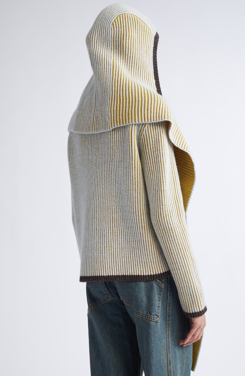 Eckhaus Latta Huddle Stripe Merino Wool Bonnet, Alternate, color, 