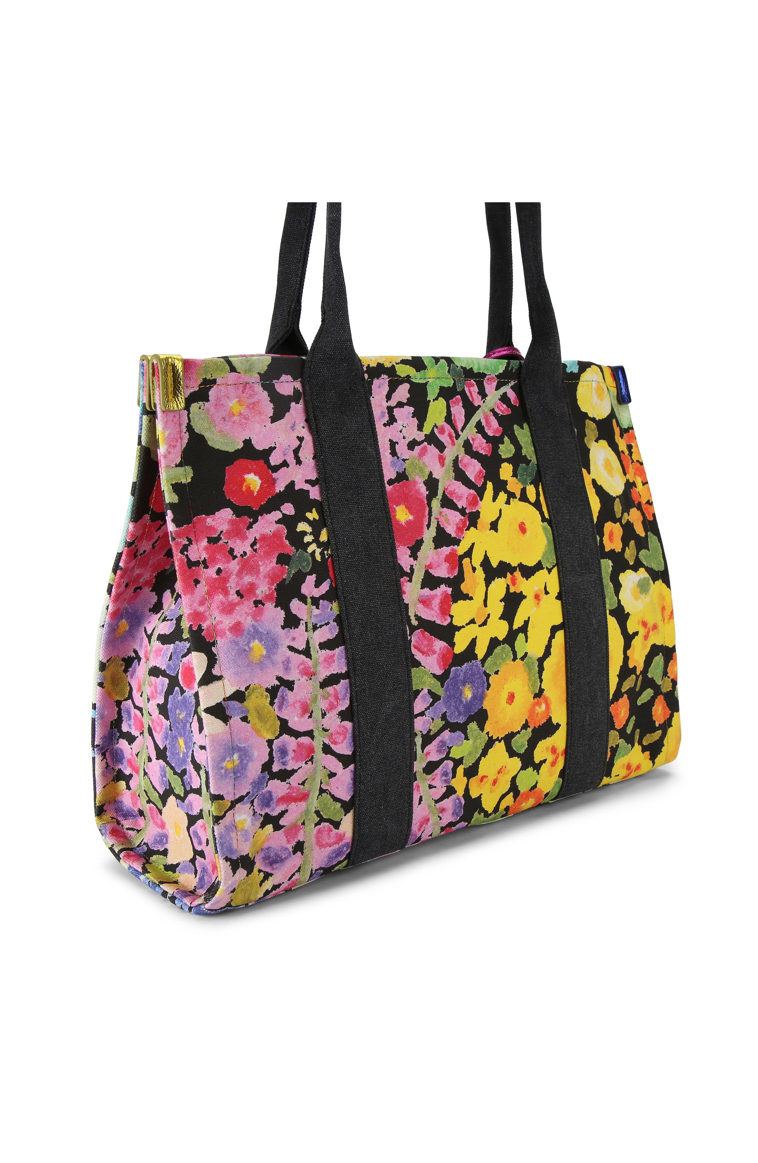 Kurt Geiger London Large Southbank Floral Canvas Tote, Alternate, color, 