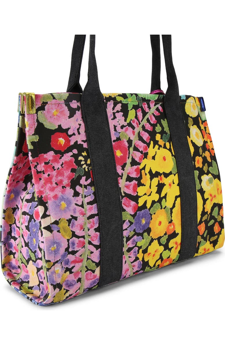 Kurt Geiger London Large Southbank Floral Canvas Tote, Alternate, color,
