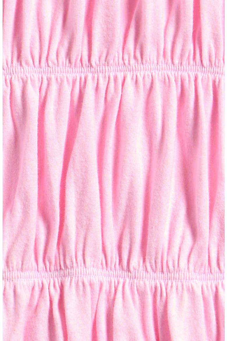 Kids Smocked Tiered Cotton Tank, Alternate, color, PINK GUAVA