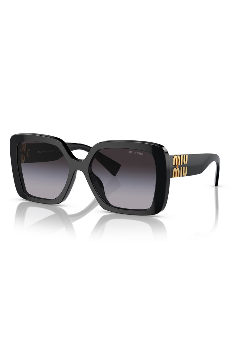 Miu Miu 56mm Gradient Irregular Sunglasses, Alternate, color, 