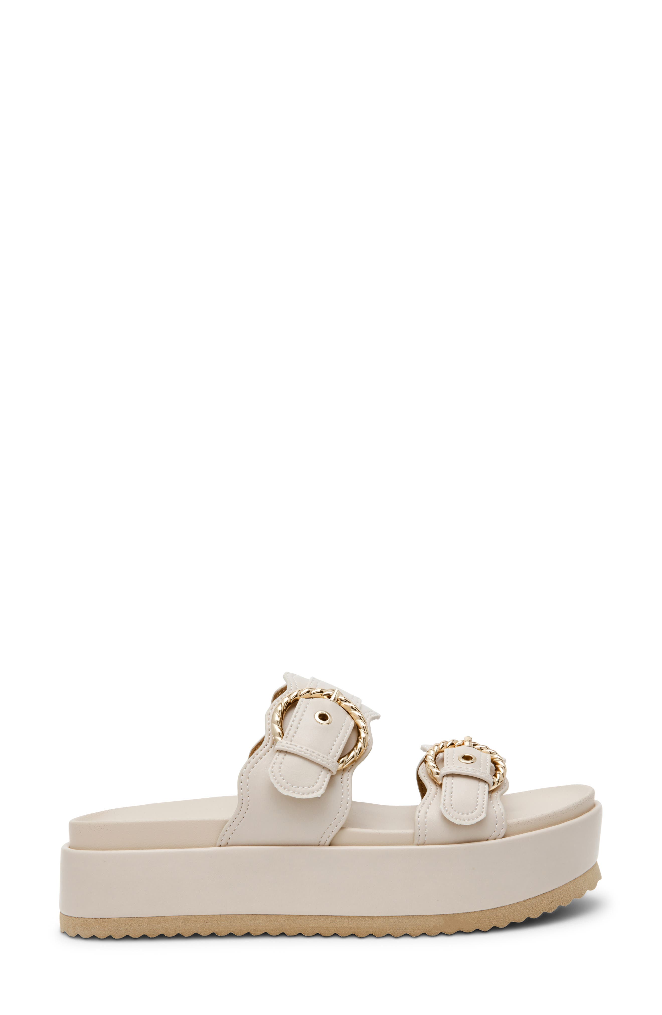 DV by Dolce Vita Serpent Platform Slide Sandal, Alternate, color, Ivory Smooth