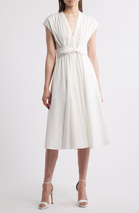 Tie Waist Midi Dress