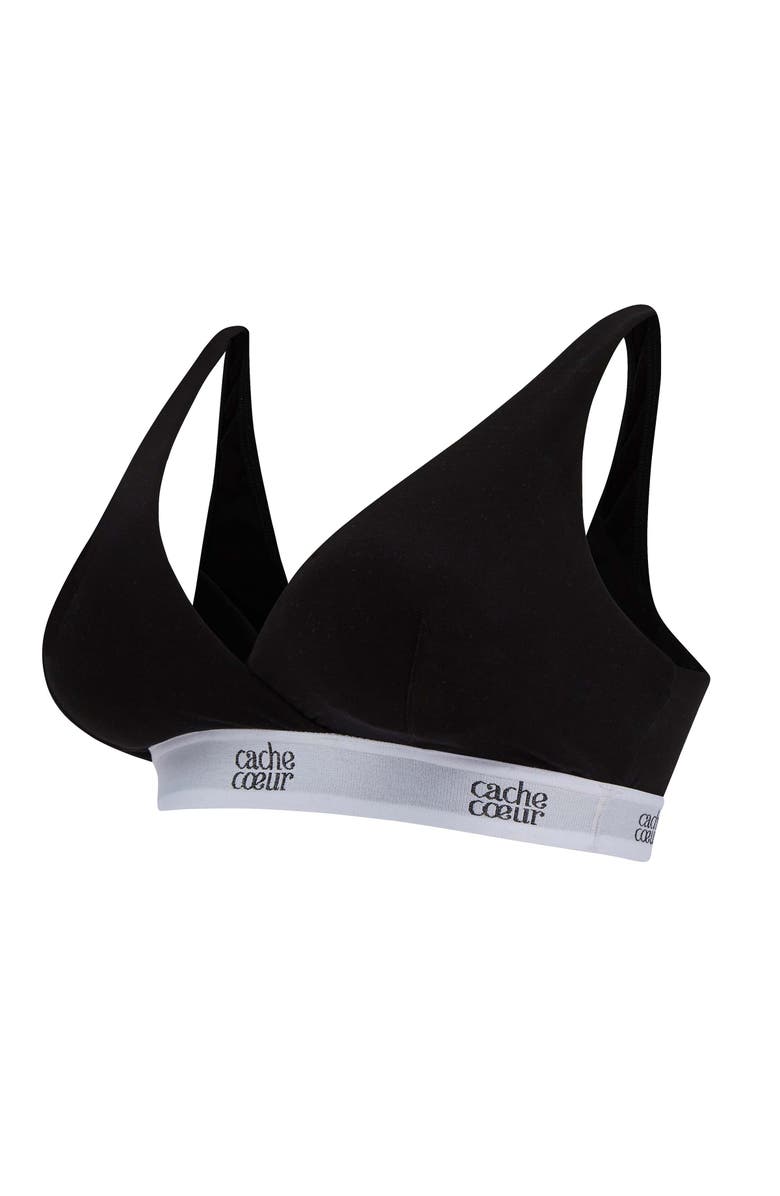 Cache Coeur Life Maternity and nursing bra, Alternate, color, Black