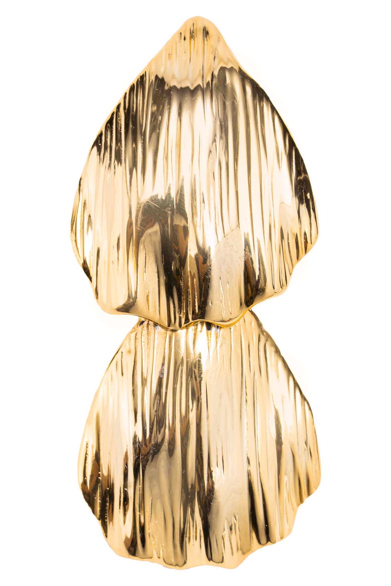 Zaria Double Drop Earrings, Alternate, color, GOLD