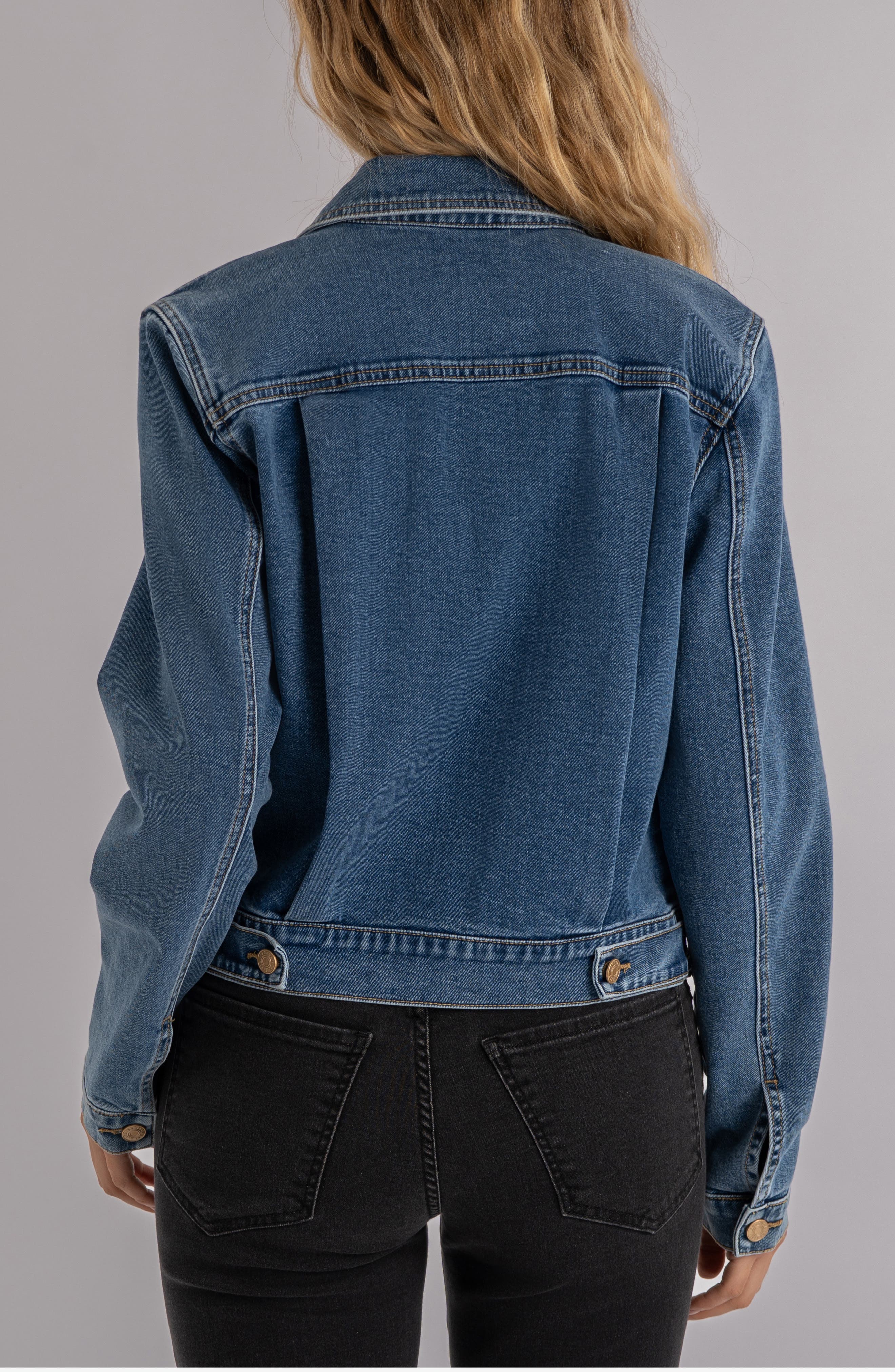 Genevieve Zip Denim Jacket - image 2