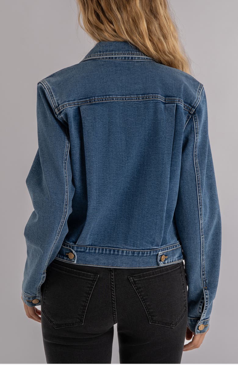 KUT from the Kloth Genevieve Zip Denim Jacket, Alternate, color, Admiring