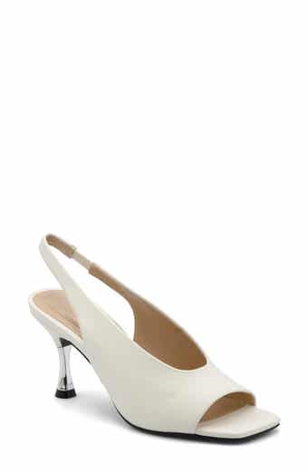 Adrienne Vittadini Janice Peep Toe Slingback Pump