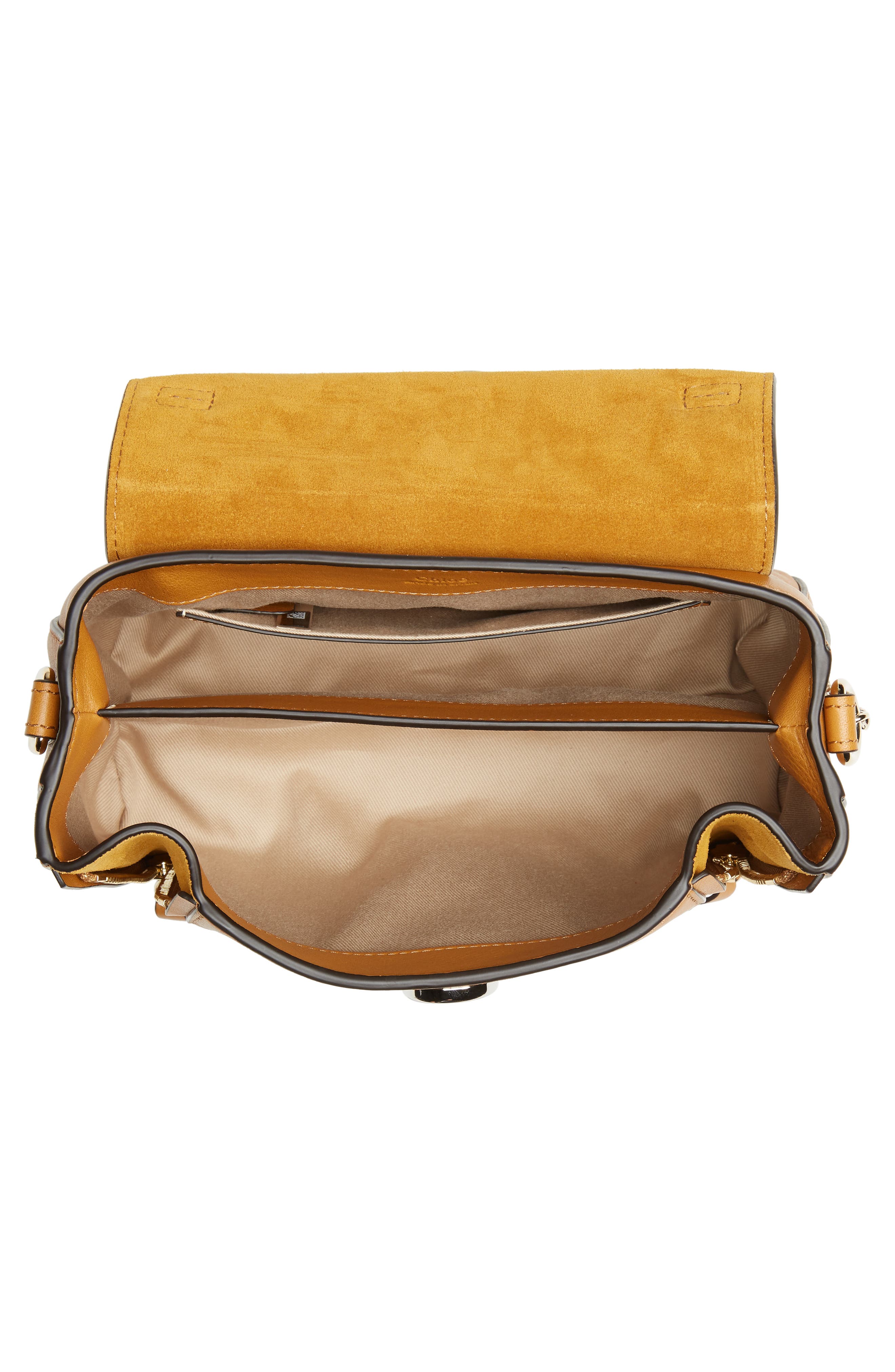 Mini Faye Day Leather Crossbody Bag, Alternate, color, AUTUMNAL BROWN