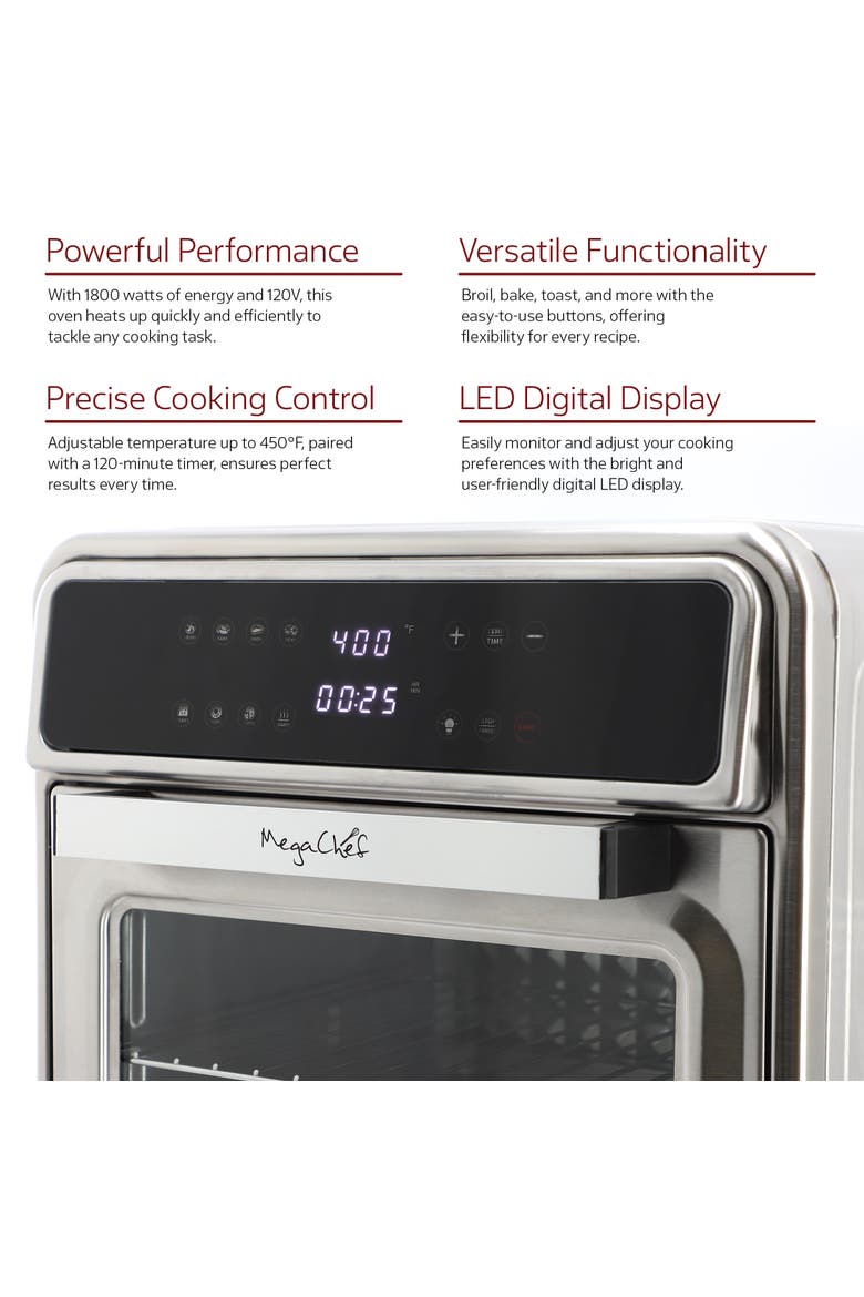 Digital Electric Multi-Function Air Fryer and Counter Top Oven, Alternate, color, Grey