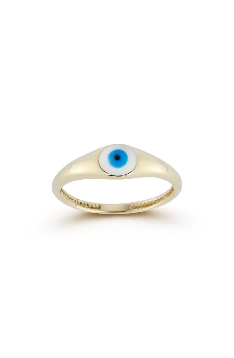 Ember Fine Jewelry Evil Eye Ring, Main, color, Gold