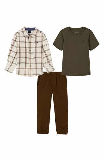 Nautica Kids' 3-Piece Top & Woven Pants Set