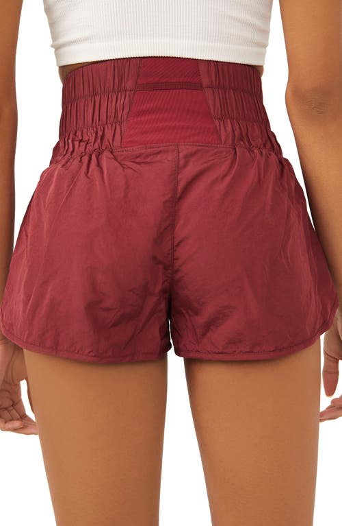 Free People Fp Movement The Way Home Shorts In Burgundy