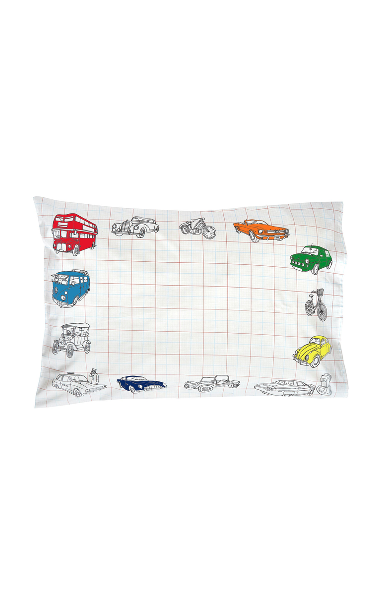 Eat Sleep Doodle Color Your Own Pillowcase Farmyard, Alternate, color, White