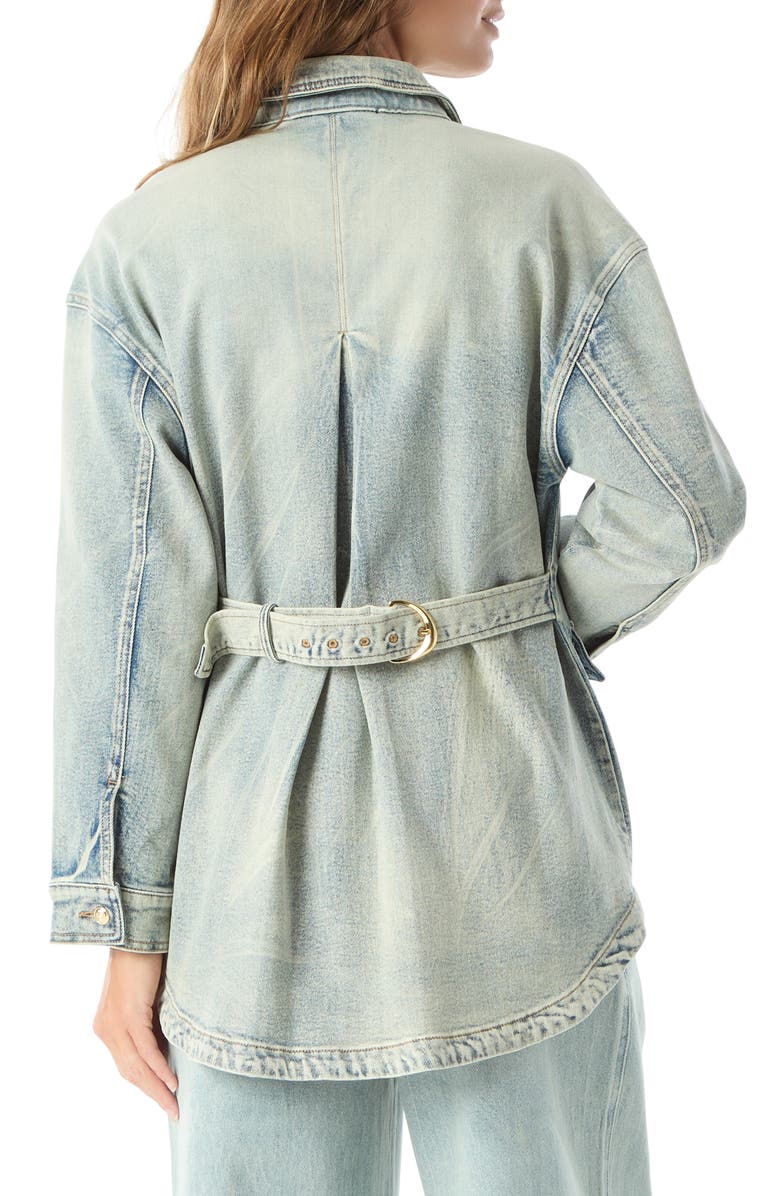 DO by Dee Ocleppo Letitia Patch Pocket Denim Jacket, Alternate, color, Aurora