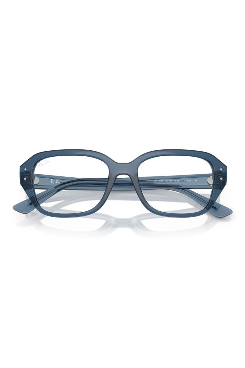 51mm Square Optical Glasses, Alternate, color, LIGHT BLUE