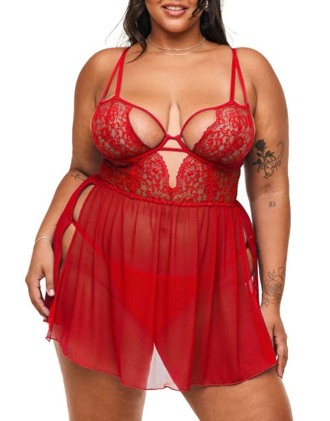 Rae Unlined Babydoll & G-String Set Lingerie
