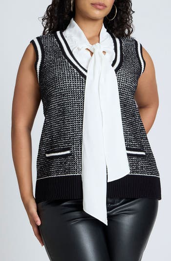 ELOQUII Preppy Sweater Vest | Nordstrom