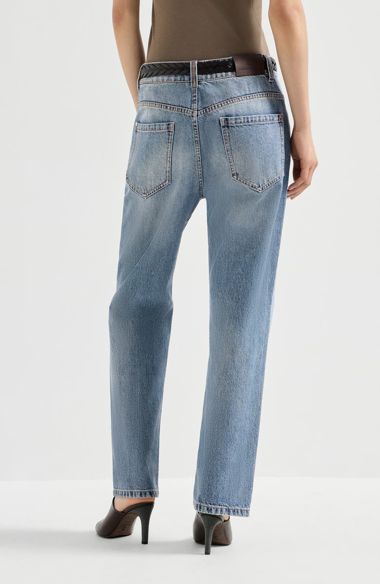 Brunello Cucinelli Retro five-pocket trousers, Alternate, color, Light Denim