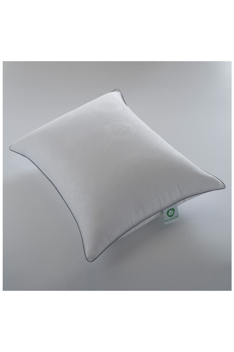 White Down Pillow, with MicronOne Dust Mite, Bedbug, and Allergen-Free Shell, Medium, for All Sleep Positions, Alternate, color, WHITE