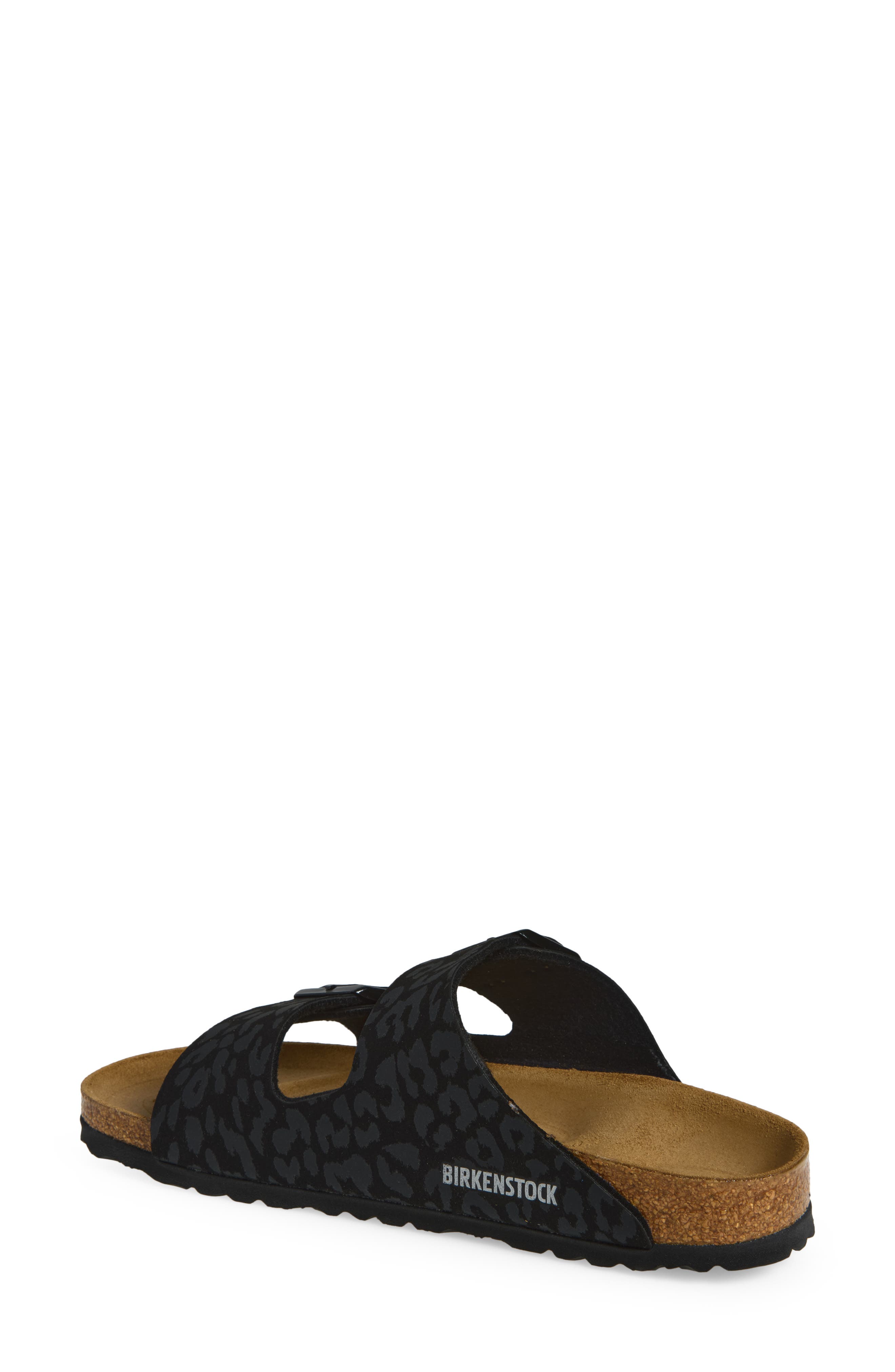 Arizona Slide Sandal, Alternate, color, BLACK LEOPARD