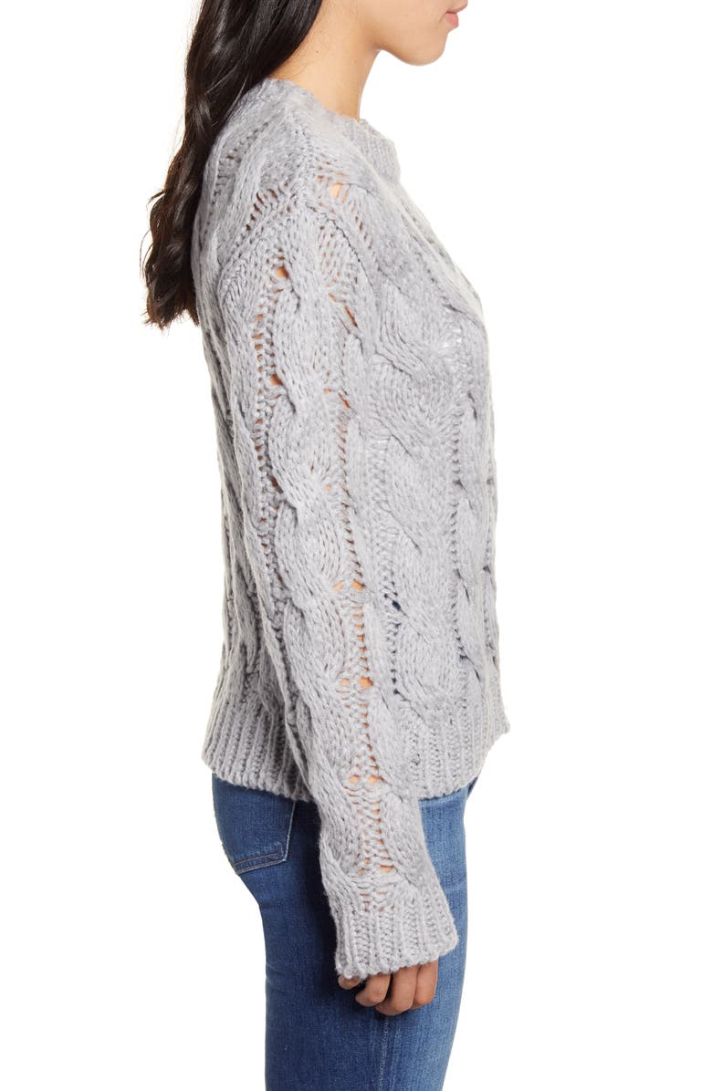 Press Cable Stitch Sweater, Alternate, color, 