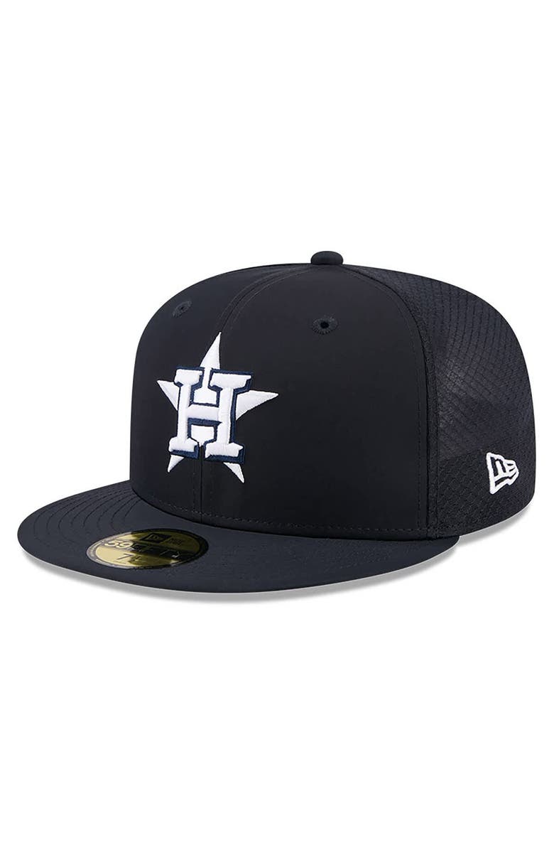 New Era Men's New Era Navy Houston Astros 2026 Batting Practice 59FIFTY Fitted Hat, Main, color, Navy