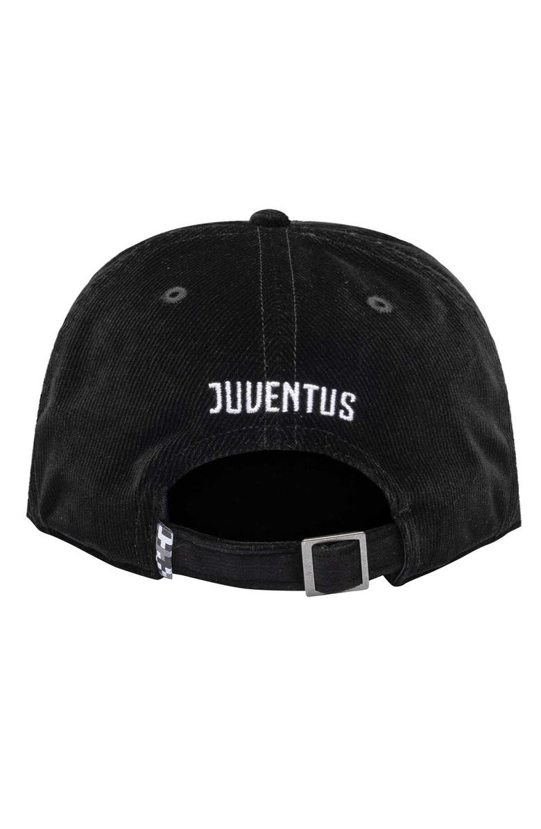FAN INK Men's Black Juventus Snow Beach Adjustable Hat, Alternate, color, Black