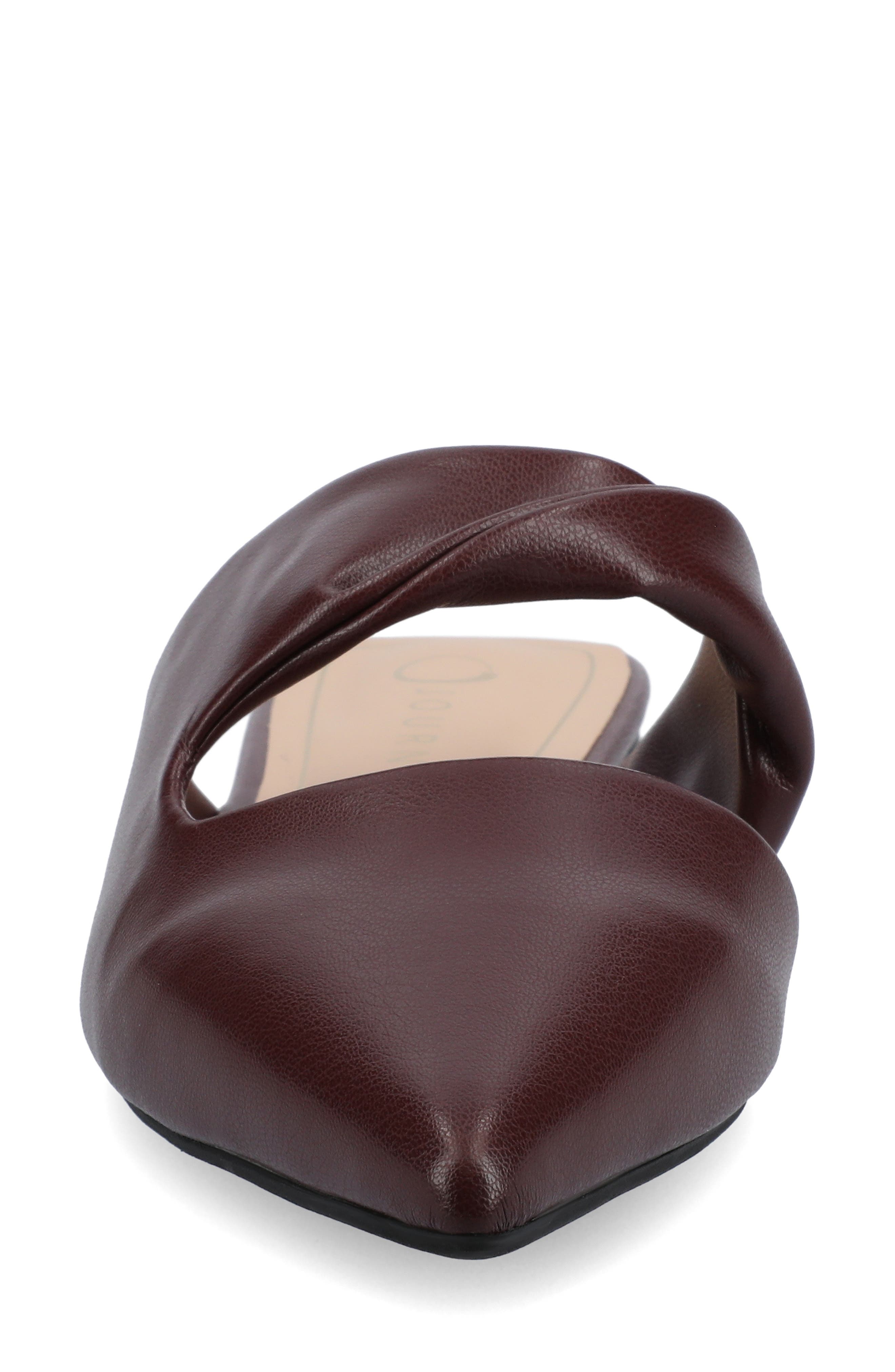 Enniss Flat Mule, Alternate, color, OXBLOOD