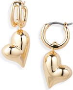 JENNY BIRD Heart Huggie Hoop Earrings