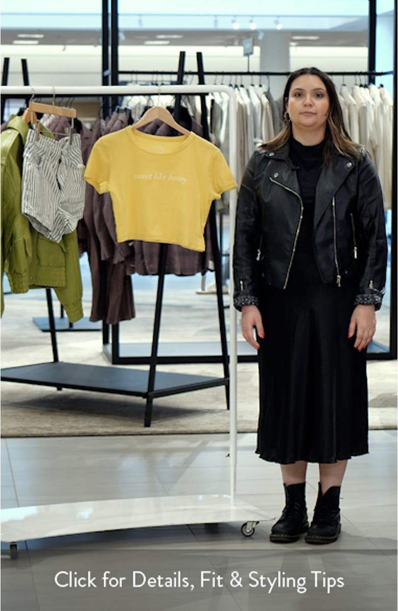 Sweet Like Honey Cotton Graphic Baby Tee, sales video thumbnail