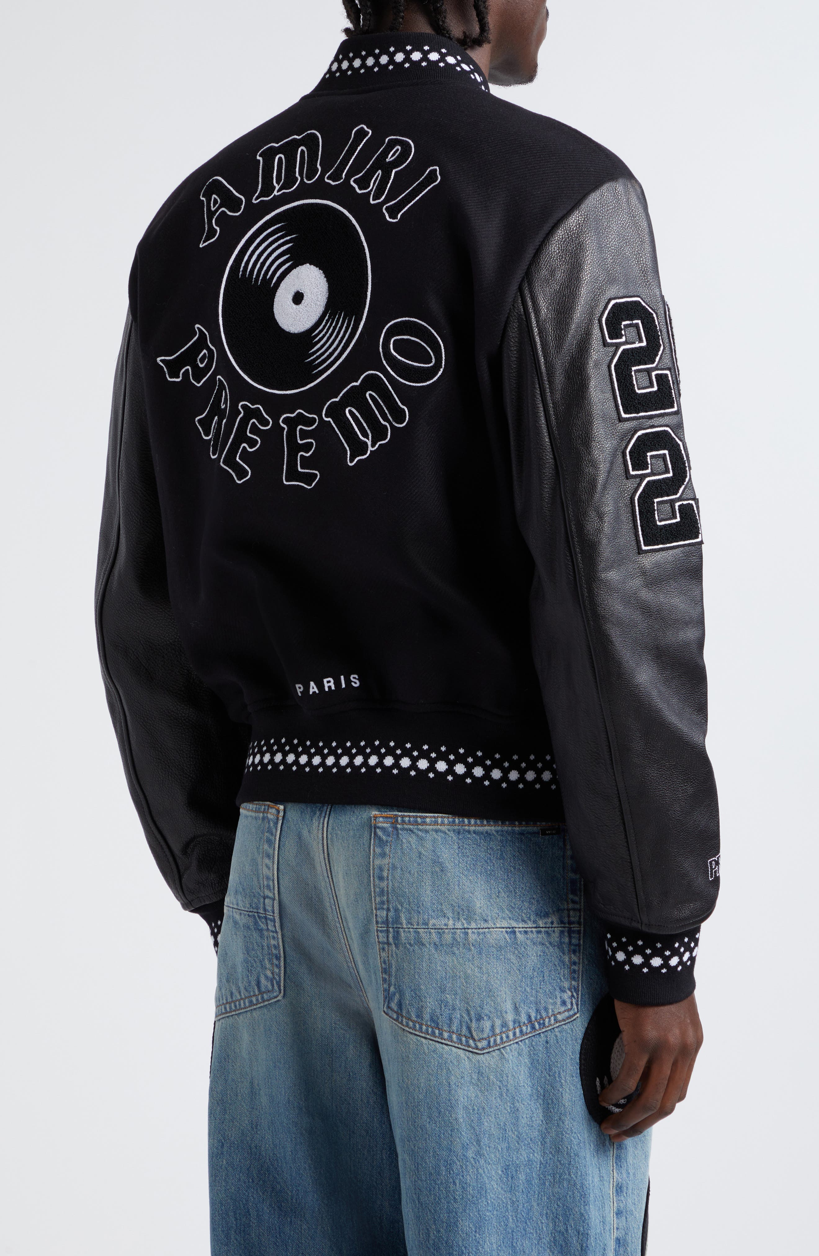 X-LARGE leather varsity jacket black M AVIREX CLASSIC TEAM EAGLE WOOL LEATHER VARSITY JACKET SIZE X-LARGE