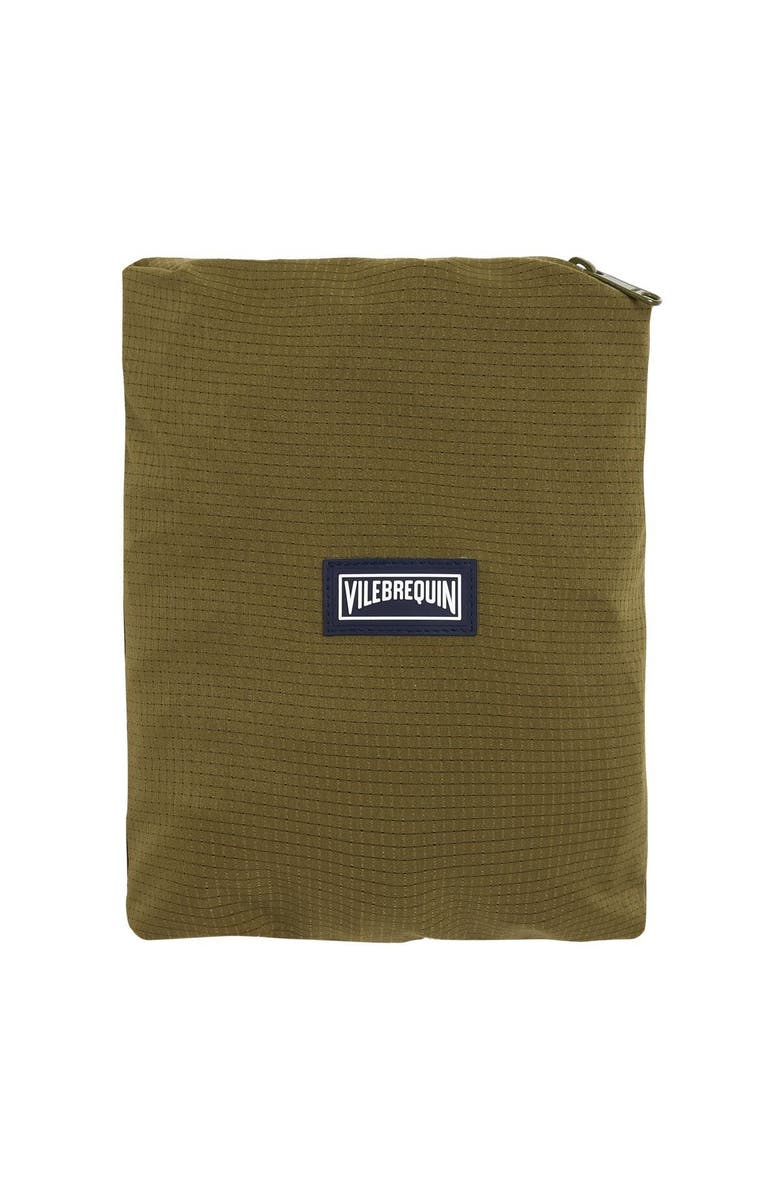 Vilebrequin Men Micro-Perforated Ultra-Light and Packable Swim Trunks Solid, Alternate, color, Khaki