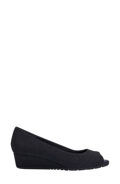 BANDOLINO BANDOLINO PEEP TOE WEDGE PUMP 