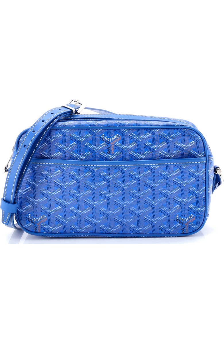 Pre-Owned Goyard Cap Vert Bag Coated Canvas, Main, color, Blue
