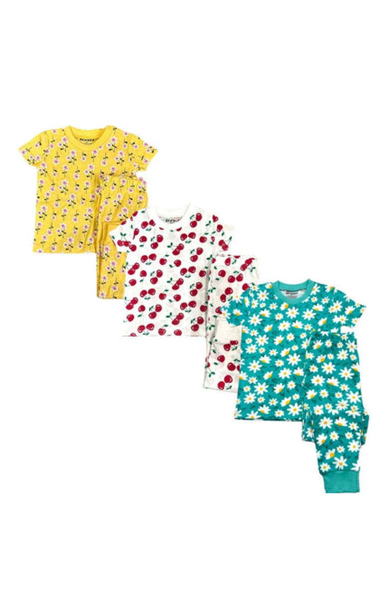 BenBen 3 Pack Girls' Shortsleeve Pajamas, Alternate, color, 