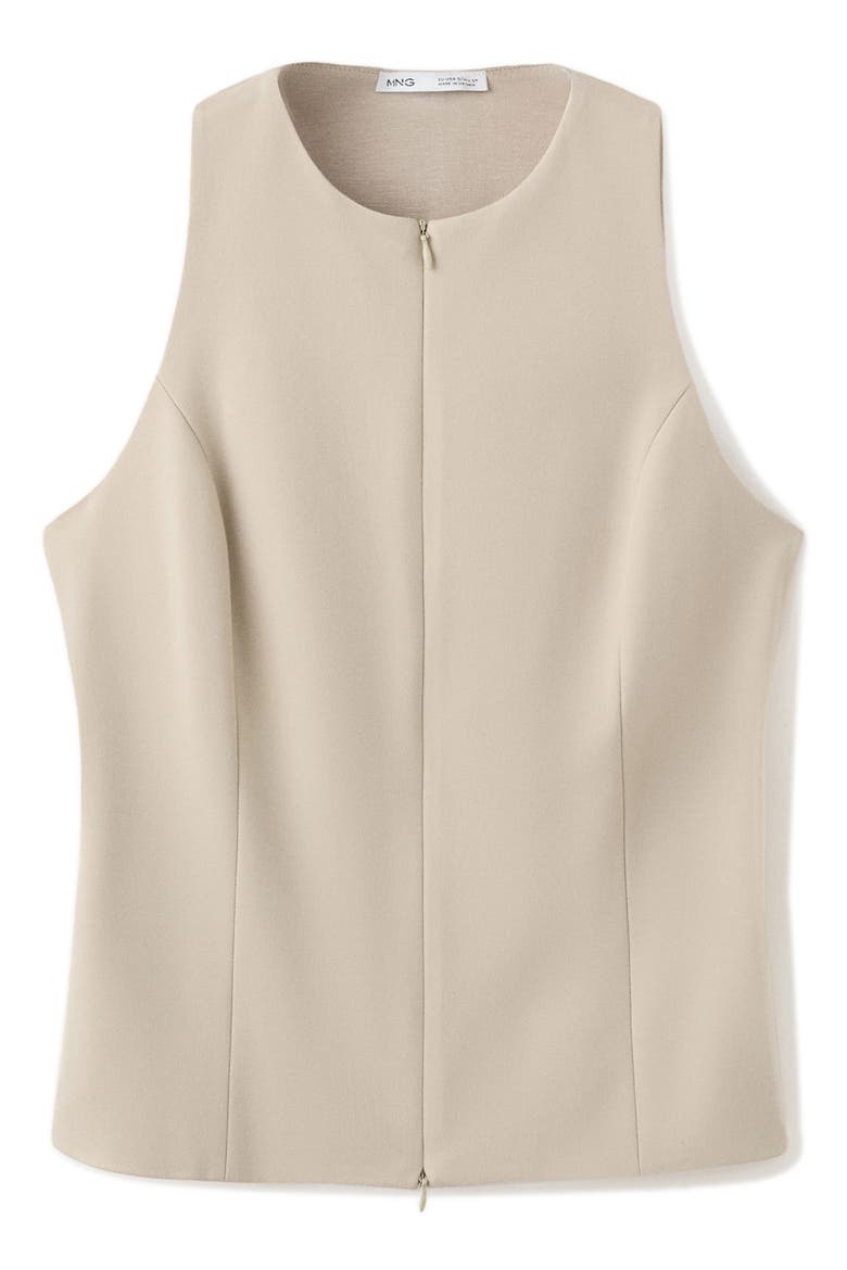 Fitted Zip Vest, Alternate, color, SAND
