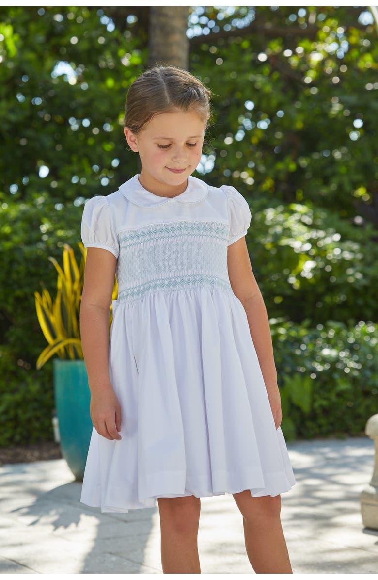 Little English Kids' Smocked Emery Dress, Alternate, color, Light Blue