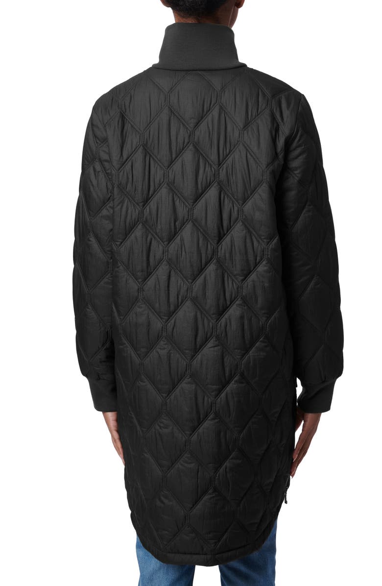 Bernardo Rib Trim Quilted Liner Jacket, Alternate, color, 