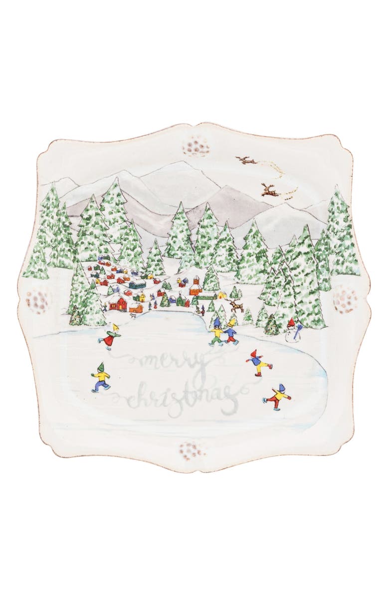 Juliska Berry & Thread North Pole Ceramic Sweets Tray, Main, color, Multi