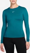 Nike One Dri-FIT Fitted Long Sleeve Performance Tee