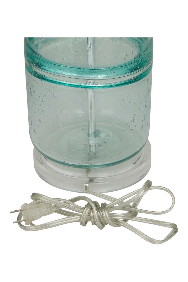 Teal Glass Modern Table Lamp, Alternate, color, CLEAR