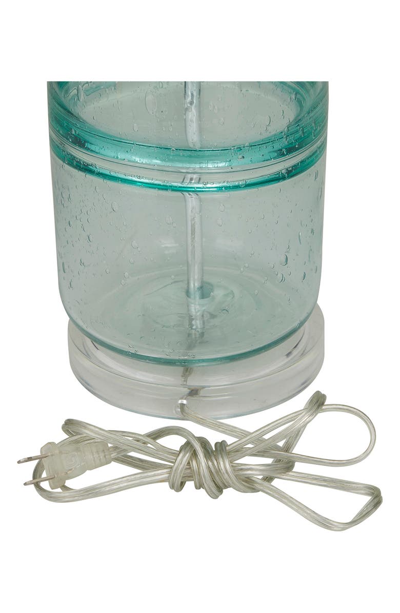 GINGER BIRCH STUDIO Teal Glass Modern Table Lamp, Alternate, color, 